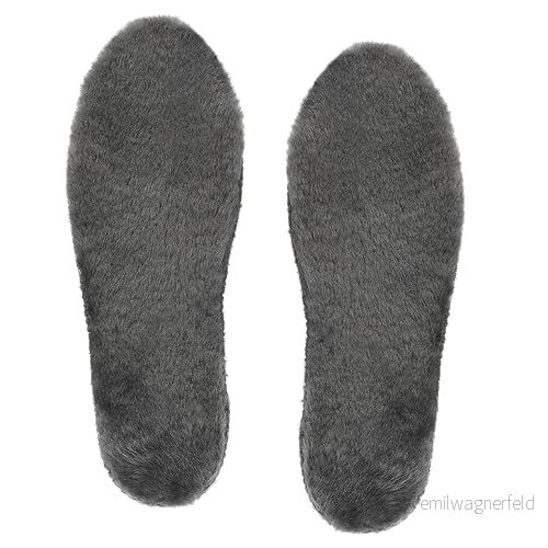 Riemot lammskinnssulor, innersulor, herr, dam, lammskinn, inlägg, varm, vinter, skoinlägg, GRÅ, 37 6975058037671