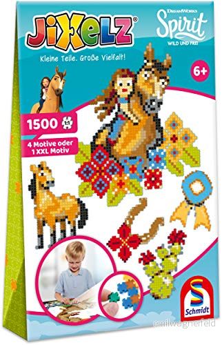 Schmidt Spiele 46133 Jixelz, Spirit, 1 500 delar, 5 motiv, barnpysselset, barnpussel, färgglada 4001504461331