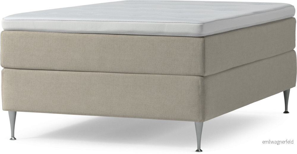Delux Dream Kontinentalsäng, enkelsäng 140 cm med bäddmadrass och sängben 4fQH1