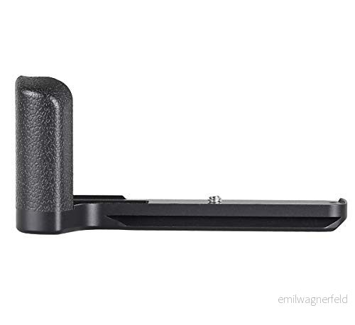 ayex AX-XT3G handtag Kompatibel med Fujifilm Fuji X-T3 systemkamera aluminiumlegering robust och lätt ergonomiskt - säkert grepp Färg: Svart 4250559531456
