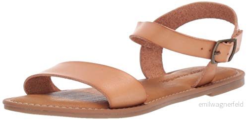 Amazon Essentials dam två remmar spänne sandal, Naturligt, 13 US 840809134328
