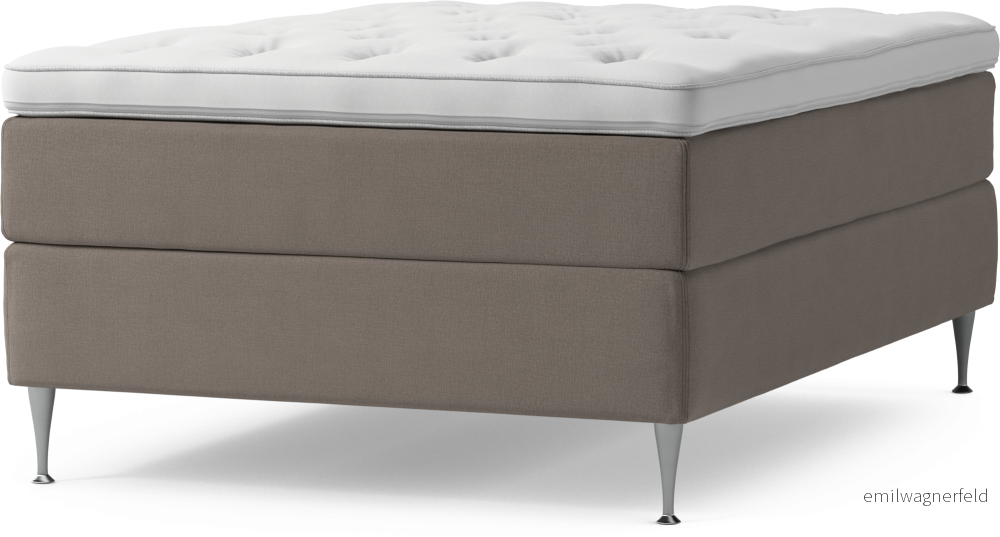Delux Dream Kontinentalsäng, enkelsäng 140 cm med bäddmadrass och sängben enw99