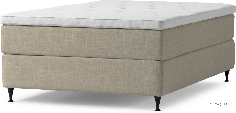 Delux Dream Kontinentalsäng, enkelsäng 140 cm med bäddmadrass och sängben cY0r5