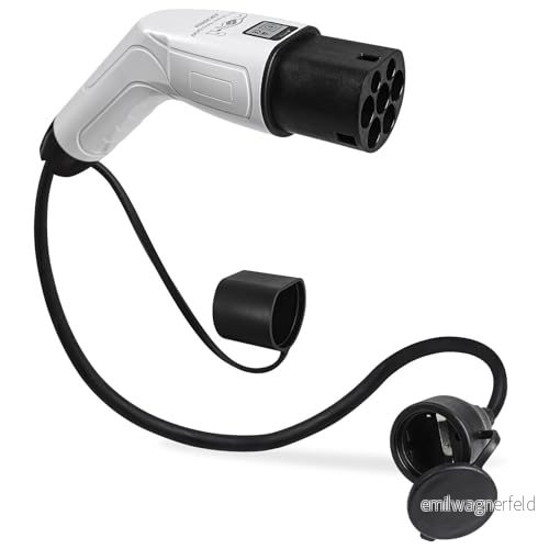 AOHEWEI Elbil Typ 2 till Schuko Laddningsadapter, IEC 62196 EV Laddningssida Plugg Socket Fordonsladdningsstationer, 16A 3,5KW 794697235318
