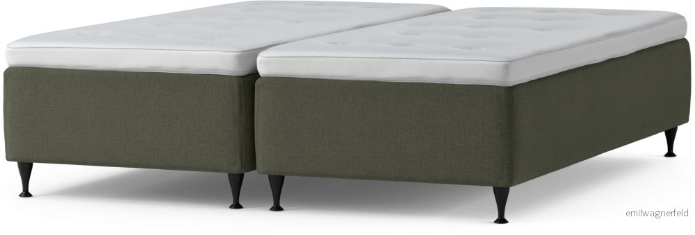 Delux Dream Ramsäng, dubbelsäng med bäddmadrass och sängben 53XDb