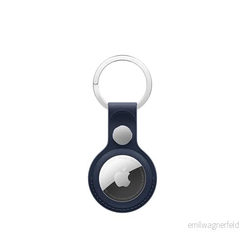 Apple AirTag FineWoven Key Ring Deep Blue 195949885587