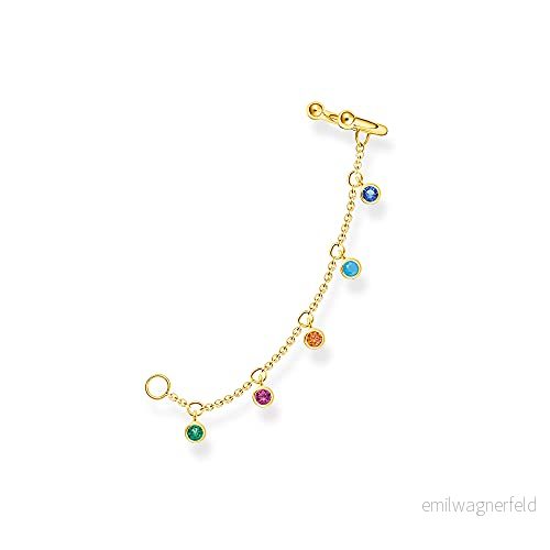 Thomas Sabo ear cuff pierres colorées argent plaqué or EC0025-488-7 4051245501674
